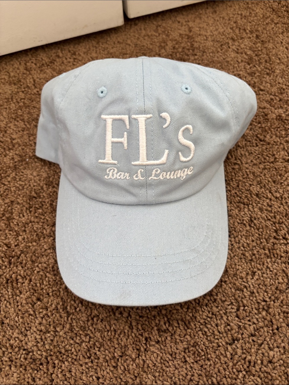 FL's Bar & Lounge Light Blue Embroidered Dad Hat
